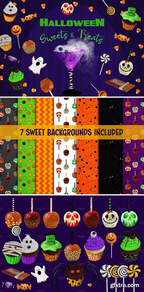 Halloween Sweets Treats Clipart