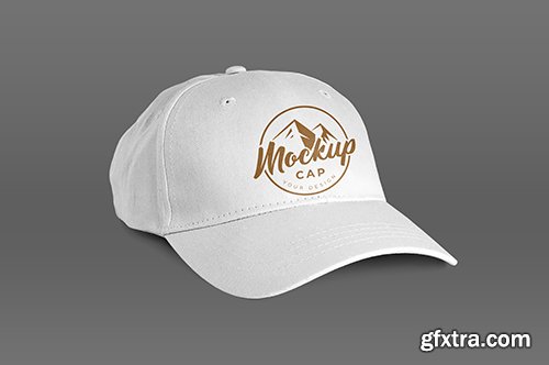 Isolated white cap mockup