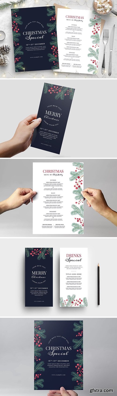 Ornate Christmas Menu / Flyer Templates