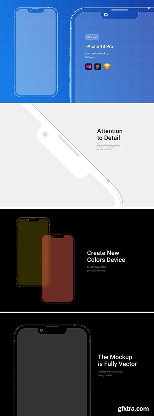 iPhone 13 Pro Line Mockup