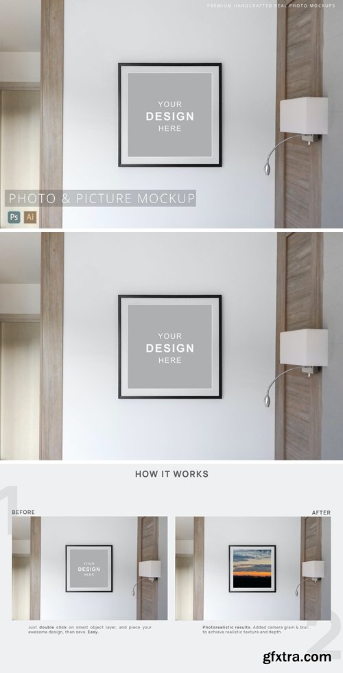 Photo & Picture Interior Frame Mockup Minimalistic