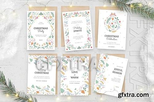 Ornate Christmas Greetings Flyers XTRU276