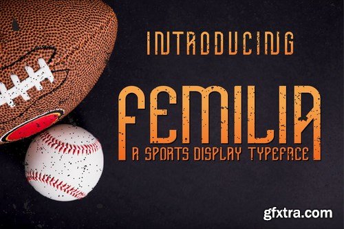 Femilia - Modern Sans Serif Sports Font Typeface