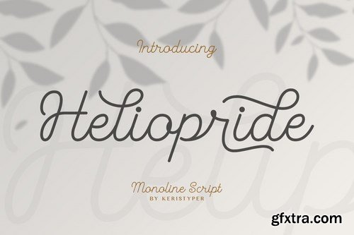 Heliopride Monoline Font