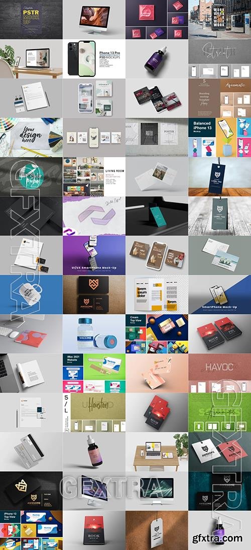 56 Different Mock-ups Bundle