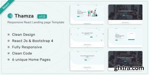 ThemeForest - Thamza v1.0 - React Js Landing Page Template - 34023469