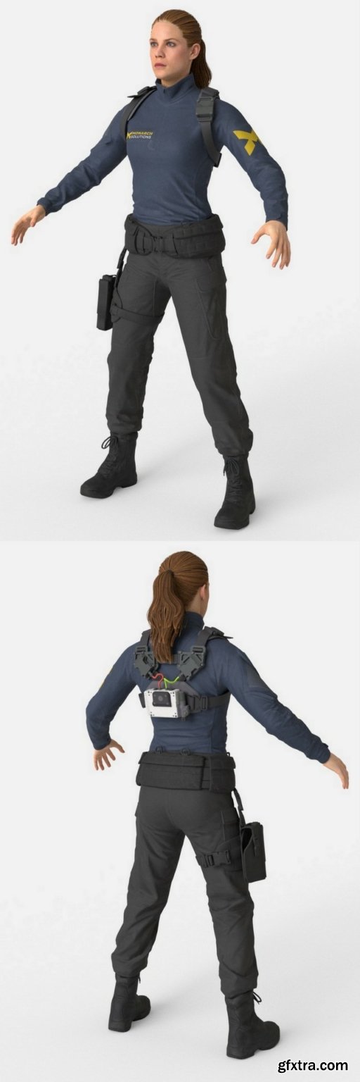 Beth Wilder from Quantum Break 3D Model