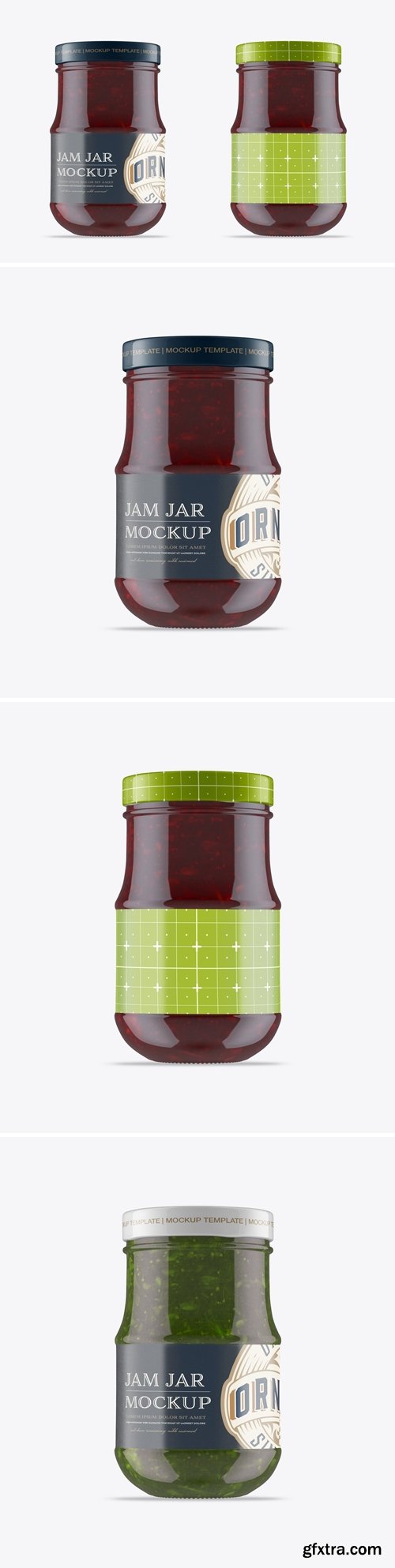 Raspberry Jam Jar Mockup