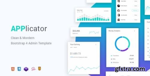 ThemeForest - Applicator v1.0.0 - Bootstrap 4 Admin Template - 22156782