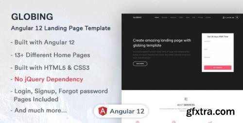 ThemeForest - Globing v1.0.0 - Angular 12 Landing Page Template - 33515288