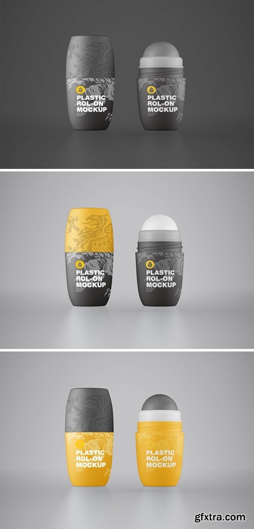 Plastic Roll-On Cosmetic Mockup