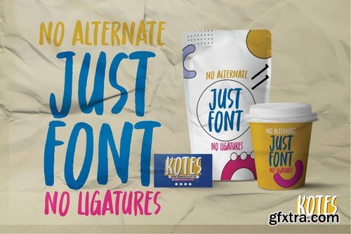 Kotes - Natural Handwritten Allcaps Font