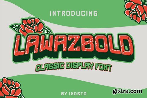 Lawazbold Vintage retro Font classic