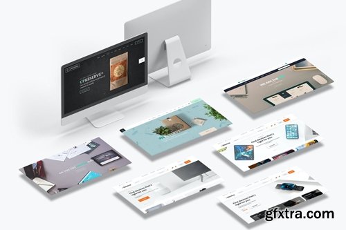 Desktop Screens Mockup 03