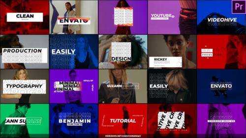 Videohive - Minimal Typography For Premiere Pro - 33852442 - 33852442