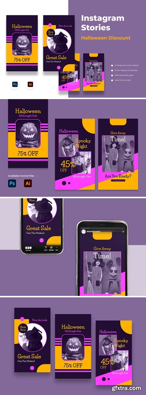 Halloween Discount Instagram Stories