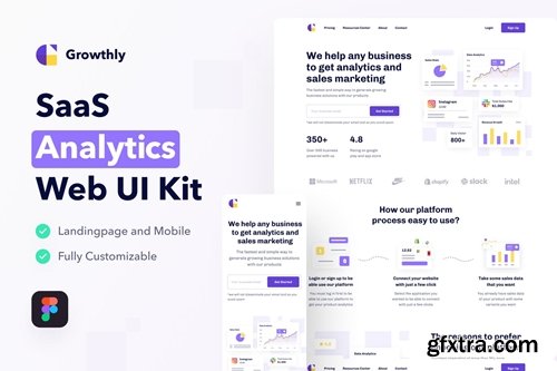 Growthly - SaaS Analytics Web UI Kit