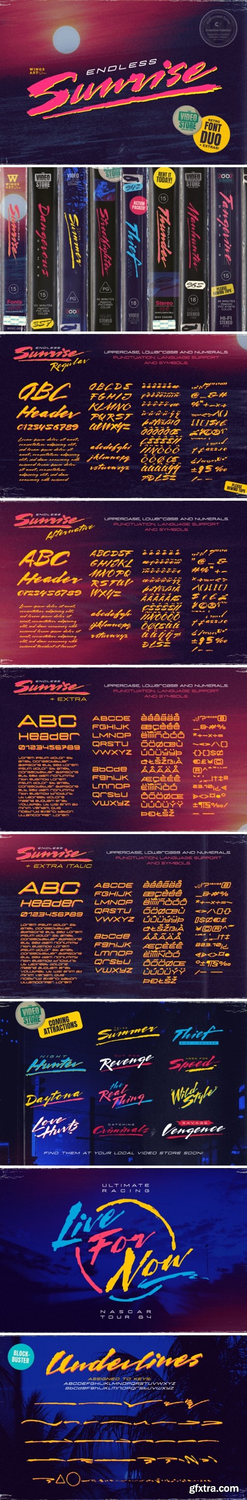 Endless Sunrise Font