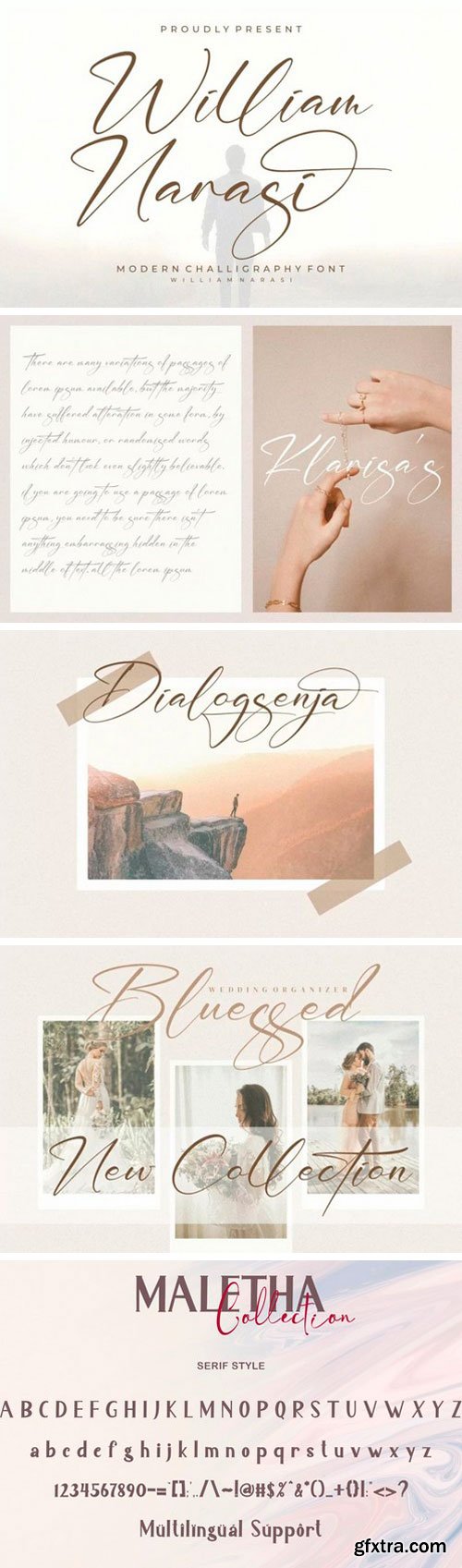 William Narasi Script Font