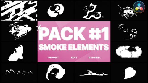 Videohive - Smoke Elements Pack 01 | DaVinci Resolve - 33909621 - 33909621