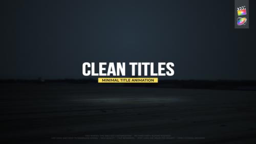 Videohive - Clean Titles for FCPX - 33974273 - 33974273