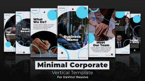 Videohive - Minimal Corporate | Vertical DaVinci Resolve Template - 33983526 - 33983526