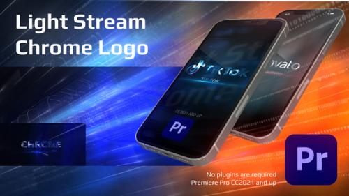 Videohive - Light Stream Chrome Logo For Premiere Pro - 34000017 - 34000017