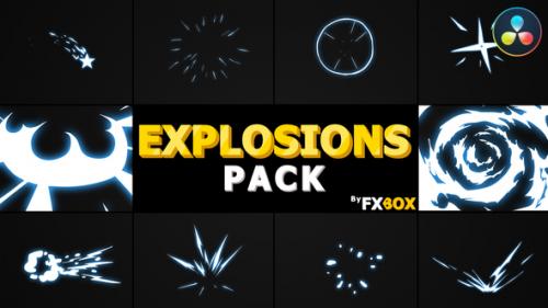 Videohive - Hand Drawn Explosion Elements And Transitions | DaVinci Resolve - 34029700 - 34029700