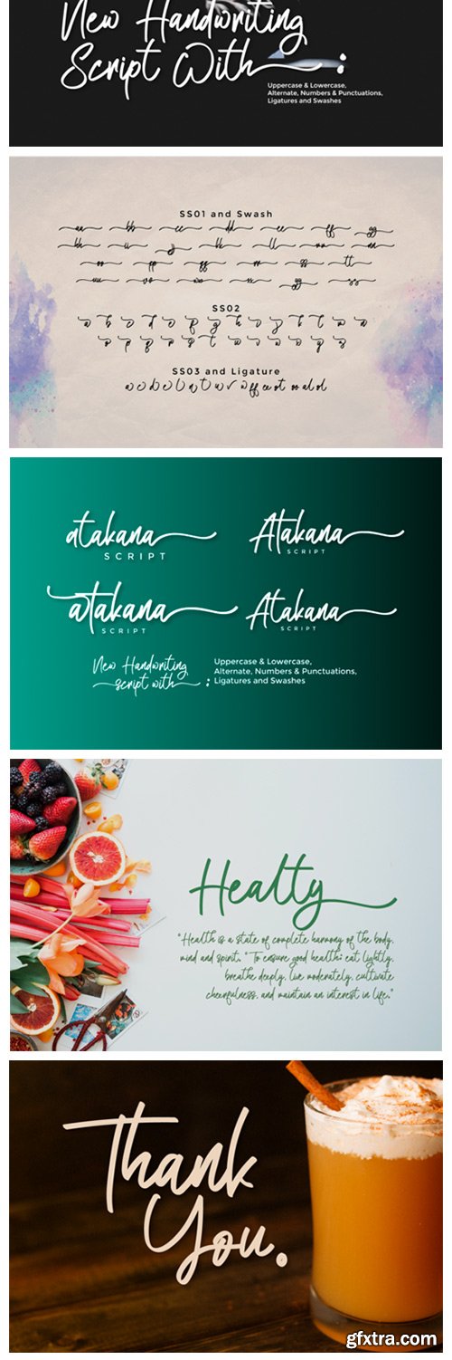 Atakana Script Font