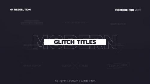 Videohive - Glitch Titles | Premiere Pro - 34064910 - 34064910