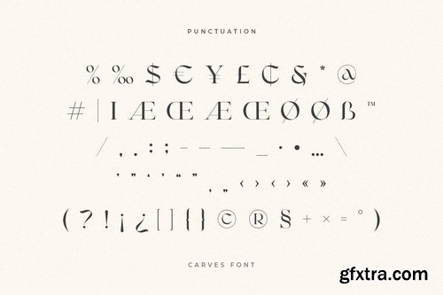 CARVES - Modern Display Font