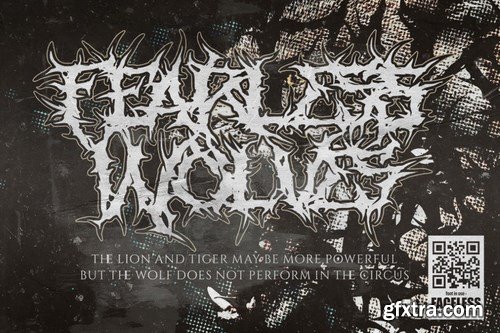 Faceless - Black Metal Typeface