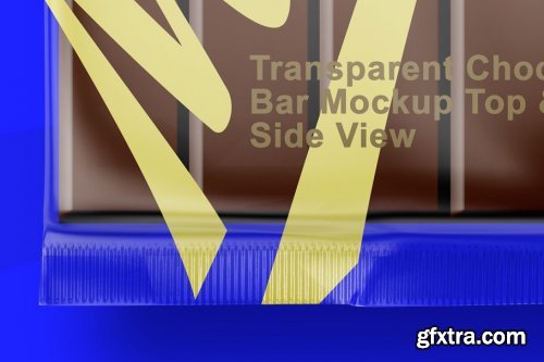 CreativeMarket - Transparent Chocolate Bar Mockup Top & Back Side View 3799328