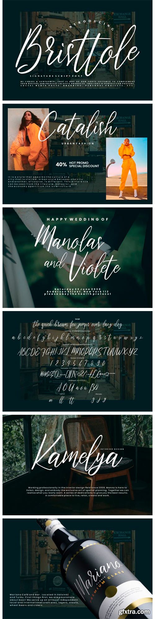 Bristtole Script Font