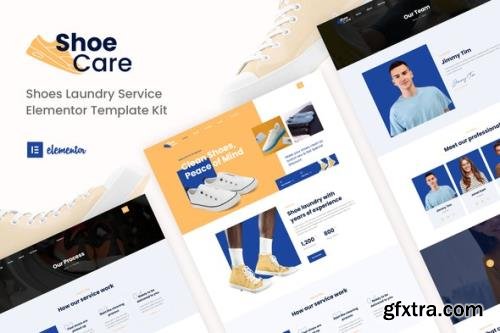 ThemeForest - Shoecare v1.0.0 - Shoe Laundry Service Elementor Template Kit - 34061646