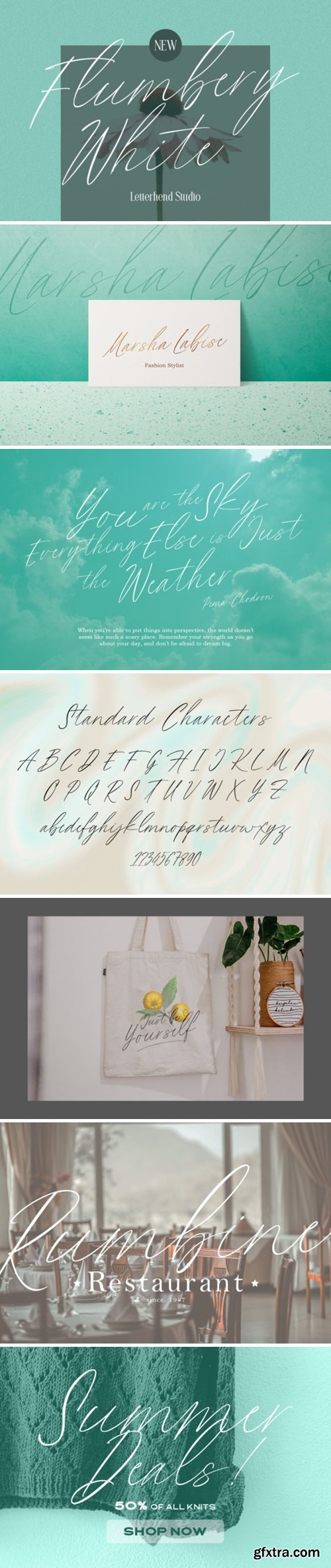 Flumbery White Font