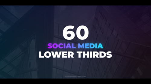 Videohive - 60 Social Media Lower Thirds - 27549810 - 27549810