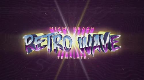 Videohive - Retro Wave Title - 34065016 - 34065016