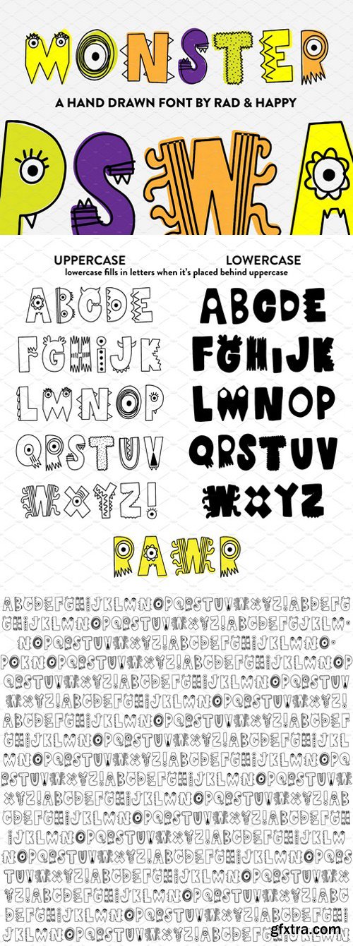 Monster Hand Drawn Font