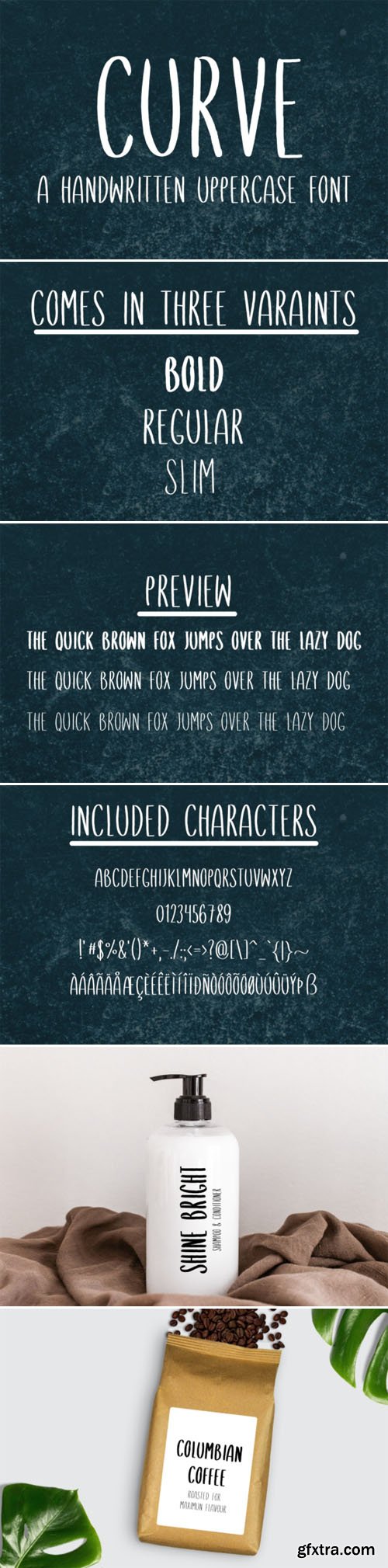 Curve - A Handwritten Uppercase Font