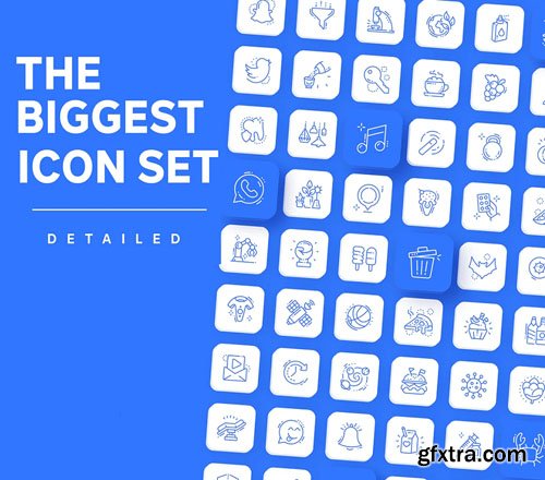 3000+ Icons - The Biggest Icon Set Figma Template