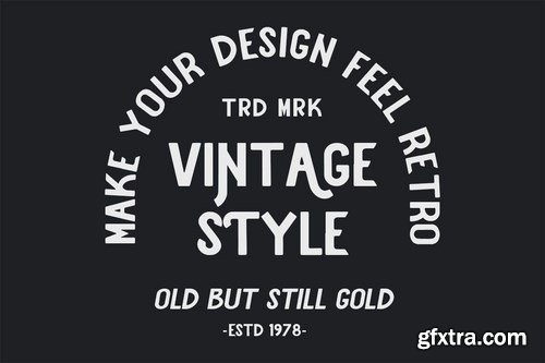 Hearing - Vintage Sans Serif Font