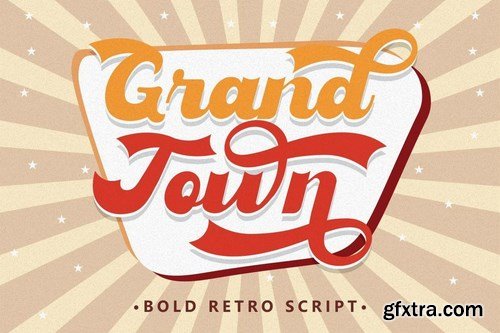 Grandtown - Bold Retro Script