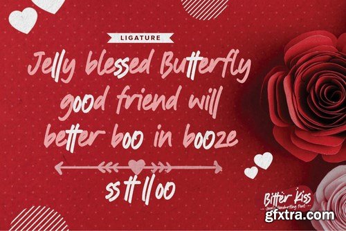 Bitter Kiss - Lovely Handwritten Font