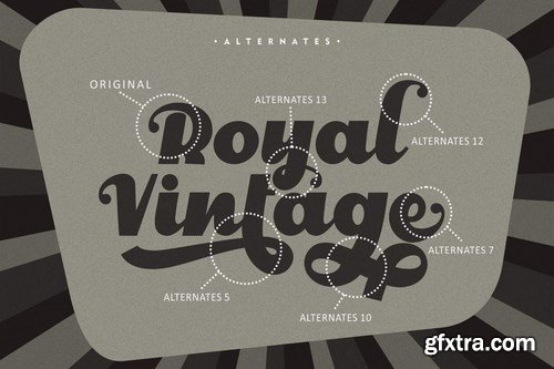 Royal Vintage - Bold Retro Font