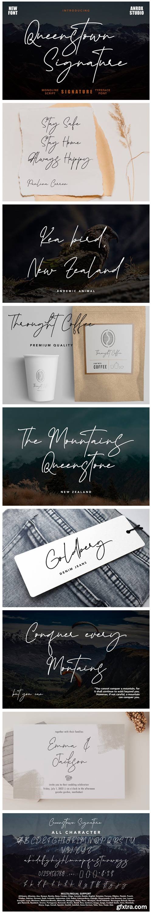 Queenstown Signature Font