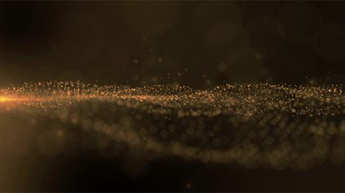 Videohive - Luxurious Gold Sparkling Particles Wave 03 - 19035714 - 19035714