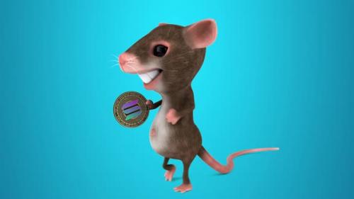 Videohive - Fun 3D cartoon mouse with cryptocurrency - 34054121 - 34054121