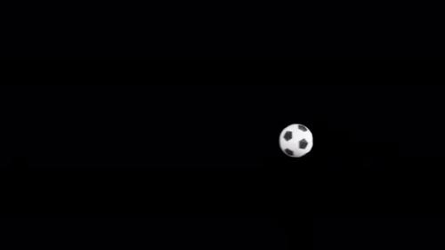 Videohive - Soccer Ball Fly Towards Camera on Transparent Background - 34055350 - 34055350