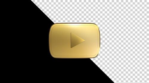 Videohive - You Tube Golden Logo - 34056376 - 34056376